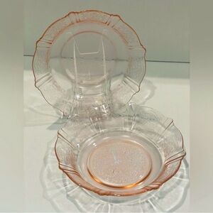 (6) MacBeth-Evans “American Sweetheart” Pink Depression Glass Berry Bowls